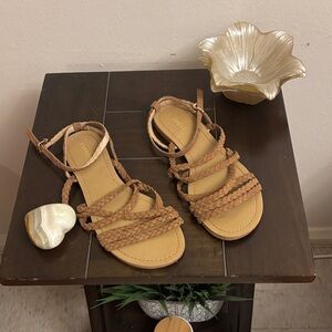Braided Tan Express Sandals